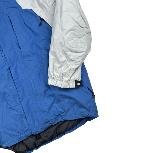 ACG White & Blue All Condition Padded Hooded Storm Fit Jacket - Large