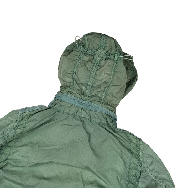 CP Company Chrome Shimmer Goggle Green Jacket - Medium