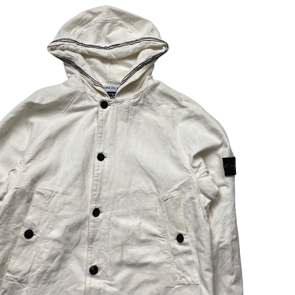 Stone Island 2003 White Vintage Compact Jacket - Small