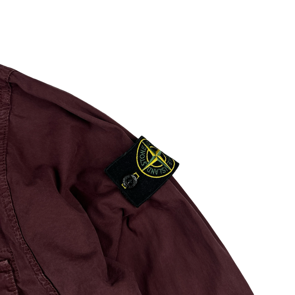 Stone Island 2020 Maroon Smock Pullover Overshirt - Medium