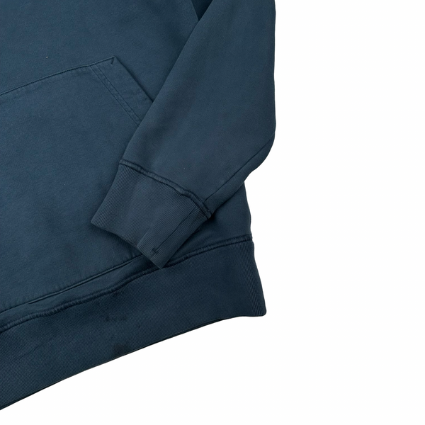 Stone Island 2020 Navy Cotton Pullover Hoodie - Small