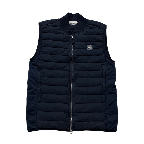 Stone Island Loom Woven Down Chambers Stretch Nylon Gilet - Small
