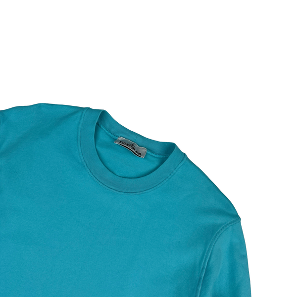 Stone Island 2023 Blue Crewneck Sweatshirt - Large