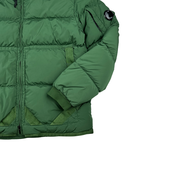 CP Company Green Down Filled Nycra R Puffer Jacket - Medium