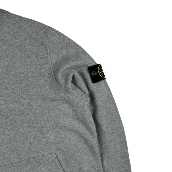 Stone Island 2022 Grey Pullover Cotton Hoodie - XXL