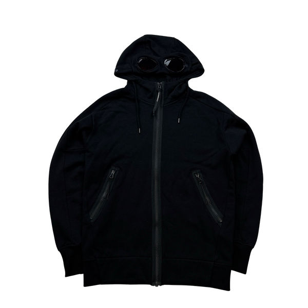 CP Company Black Cotton Goggle Hoodie - XS