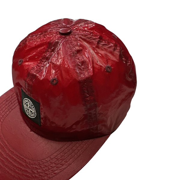 Stone Island x Supreme Red Silk Cap