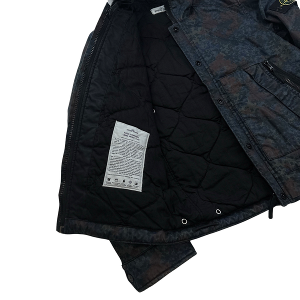 Stone Island Raso Gommato 2013 Camo Print OVD Jacket - Small