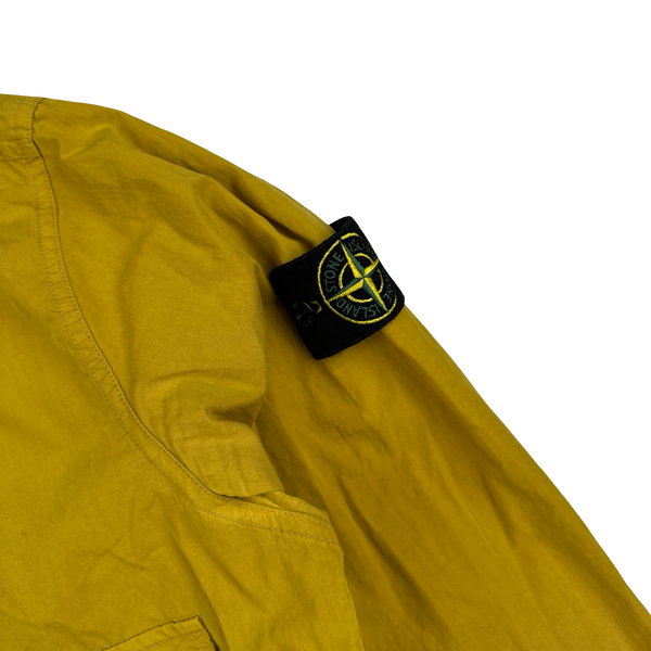 Stone Island 2018 Yellow Cotton Zipped Overshirt - Large