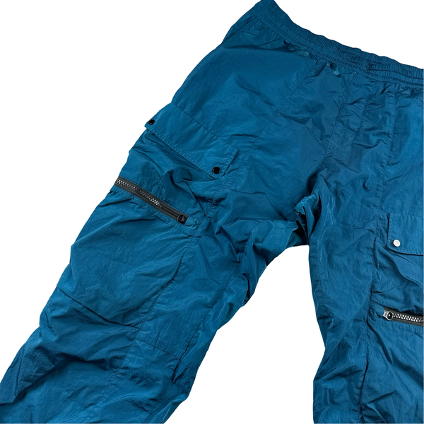 CP Company Blue Nylon / Cotton Joggers - Medium