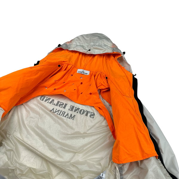 Stone Island 2016 Marina Reflective Spellout Mesh Dual Layer Jacket - Medium