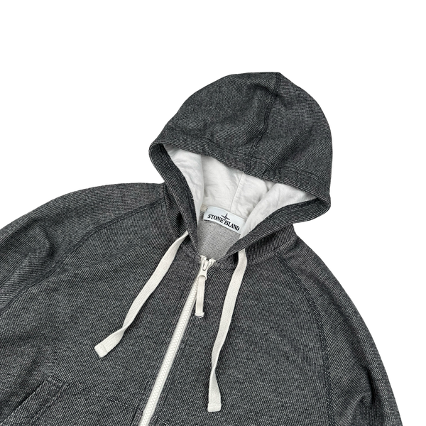 Stone Island 2016 Grey Waffle Knit Hoodie - Medium