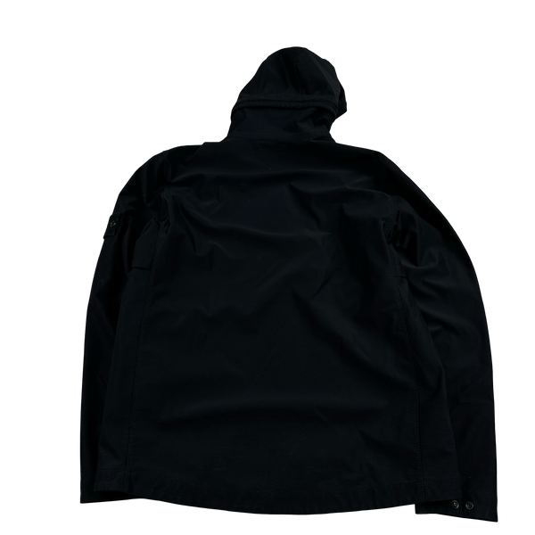 Stone Island 2018 Black Nylon Cotton 3L Ghost Piece Jacket - XL