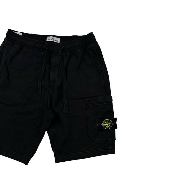 Stone Island 2022 Black Cotton Shorts - Large
