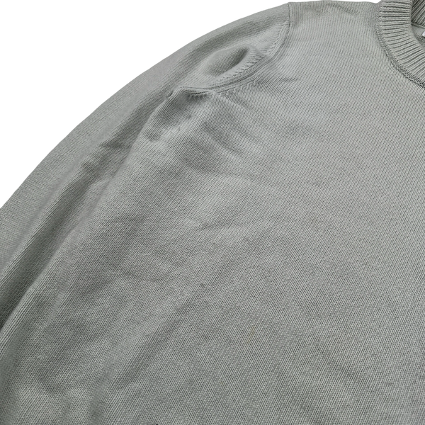 Stone Island 2017 Pale Blue Wool Crewneck - Large