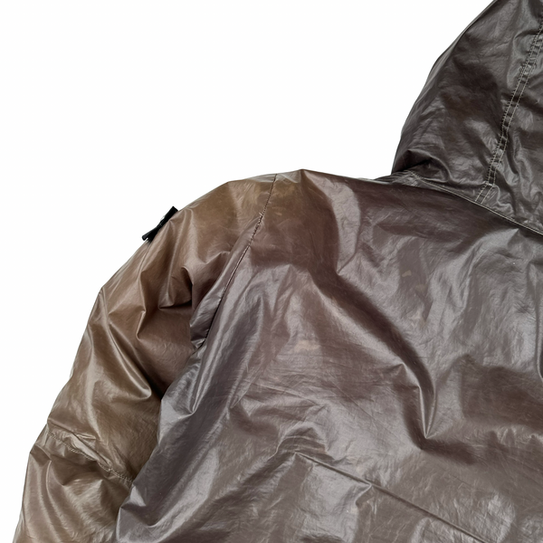 Stone Island 2010 Brown/Beige Colour Changing Ice Jacket - Medium