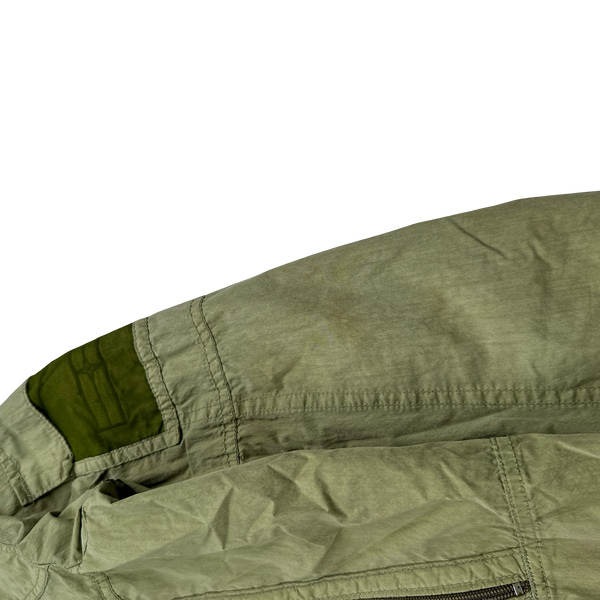 Stone Island 2009 Denims Green Cotton Mesh Pocket Emblem Lightweight Jacket - Medium