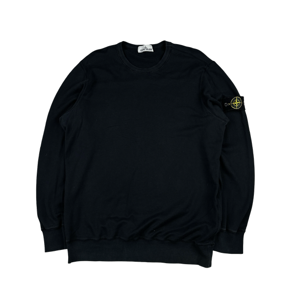 Stone Island 2017 Black Cotton Pullover Crewneck Jumper - XXL