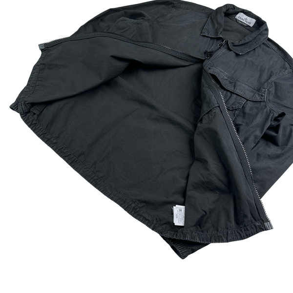 Stone Island 2020 Black Zipped Chest Pocket Overshirt - Medium