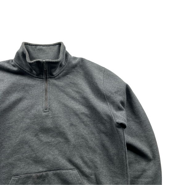 Carhartt Grey Quarter Zip Jumper - Medium