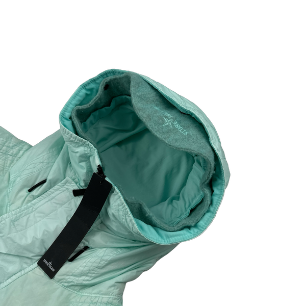 Stone Island 2022 Teal Garment Dyed Crinkle Reps R-NY Down TC Puffer - Medium