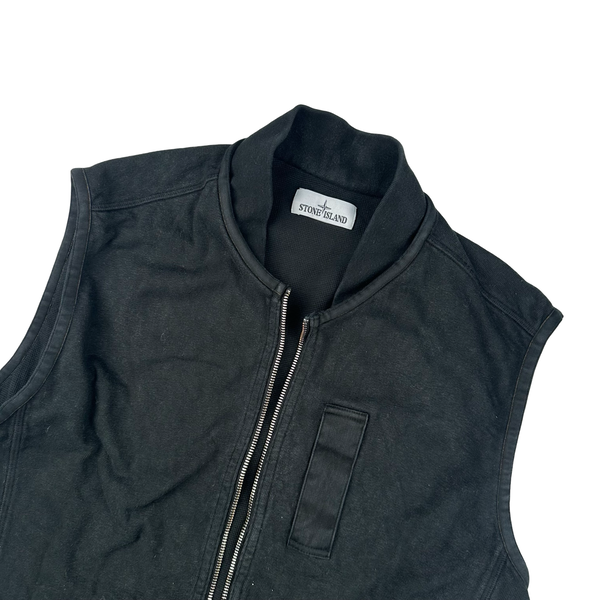 Stone Island 2017 Black Gilet Vest - Large