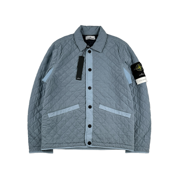 Stone Island 2023 Baby Blue 50 Fili Quilted TC Jacket Medium Mat's
