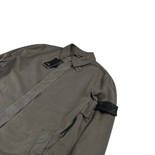Stone Island 2012 Brown Cotton Resin Coated Shadow Project Trench - XL