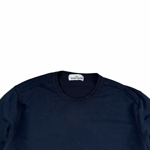 Stone Island 2019 Navy Cotton Crewneck Sweatshirt - XL
