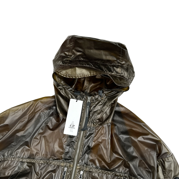 CP Company Dark Green Pium Nylon Hooded Jacket - XL