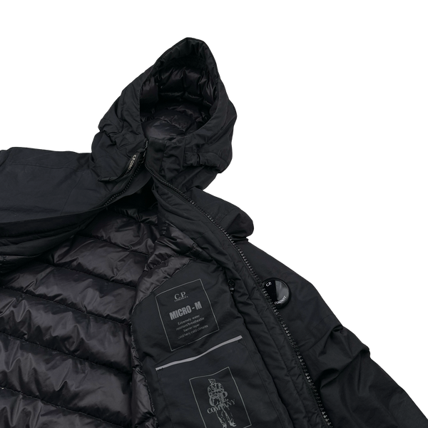 CP Company Black Micro M Down Filled Jacket - Small