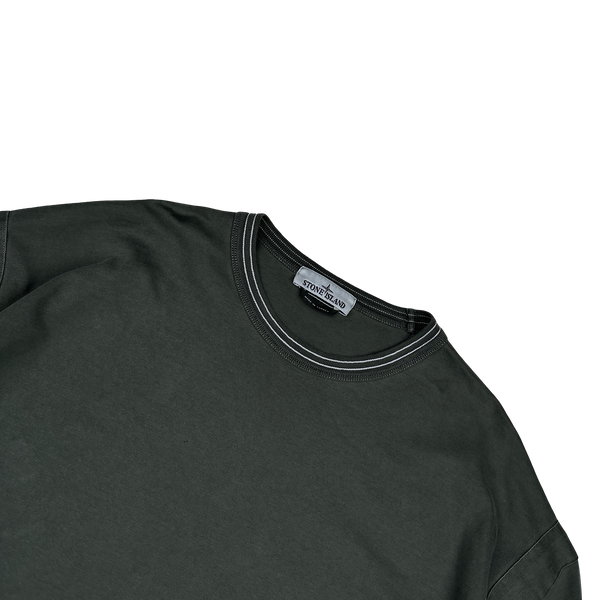 Stone Island 2024 Marina Overdyed Spellout Cotton Crewneck Jumper - XL