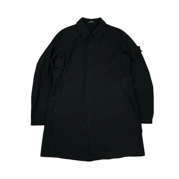 Stone Island 2016 Silon Long Collared Nylon Jacket - Large