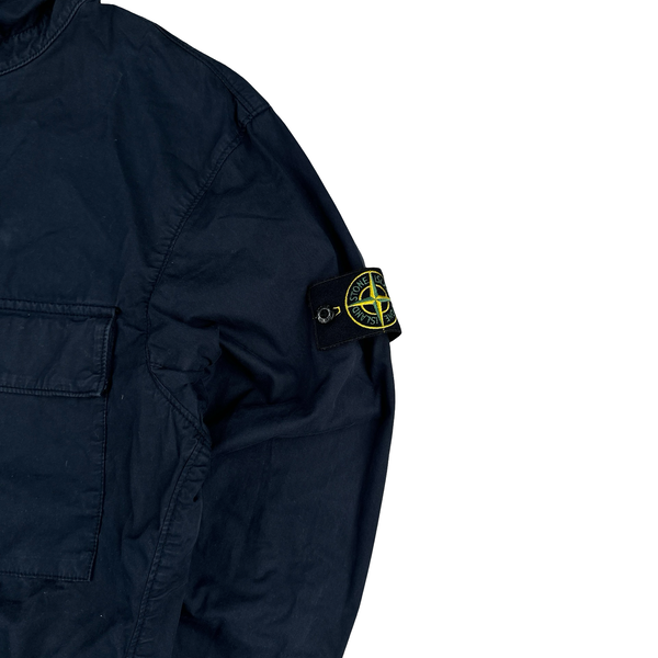 Stone Island 2024 Navy Supima Cotton Twill Stretch TC Jacket - XL