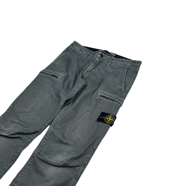 Stone Island 2019 Grey Cotton SK Cargo Trousers - 32"