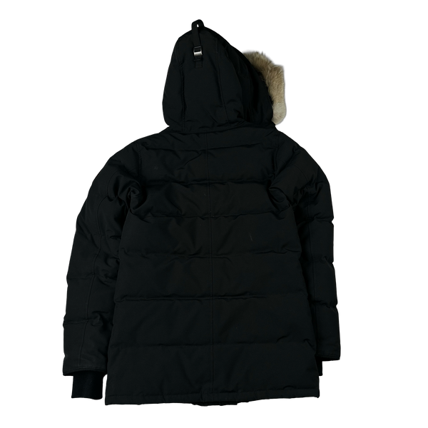 Canada Goose Black Premium Down Carson Coyote Fur Parka Jacket - XS