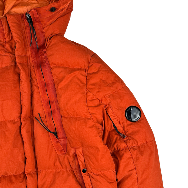 CP Company Orange 50 Fili Down Filled Puffer Jacket - Large