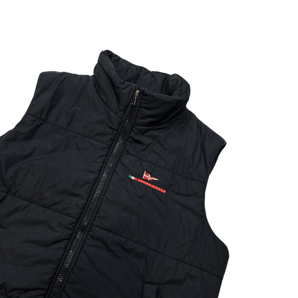 Prada Black Luna Rossa Puffer Vest - Medium