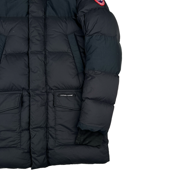 Canada Goose Black Armstrong Down Hooded Parka Jacket - Medium
