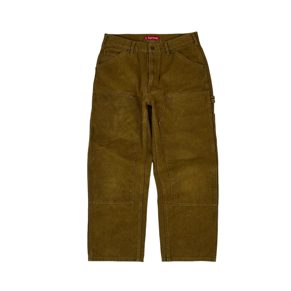 Supreme Sepia Brown Double Knee Carpenter Cargo Trousers - 32
