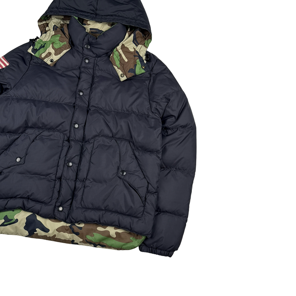 Ralph Lauren Denim Supply Camo Lining Nylon Down Filled Jacket - Large