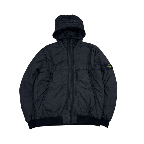 Stone Island 2019 Black Crinkle Reps NY Jacket - XL