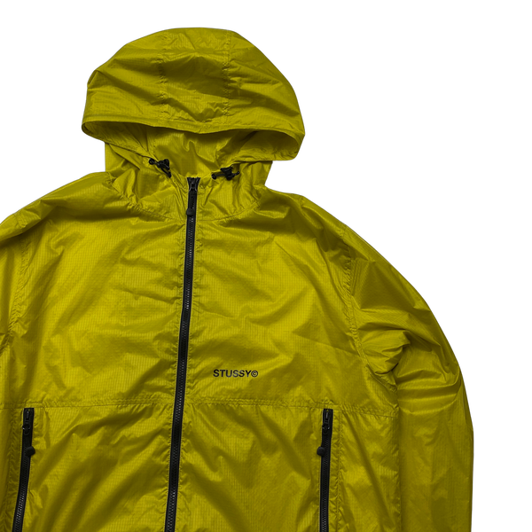 Stussy Yellow Windbreaker Jacket Medium Mat s Island