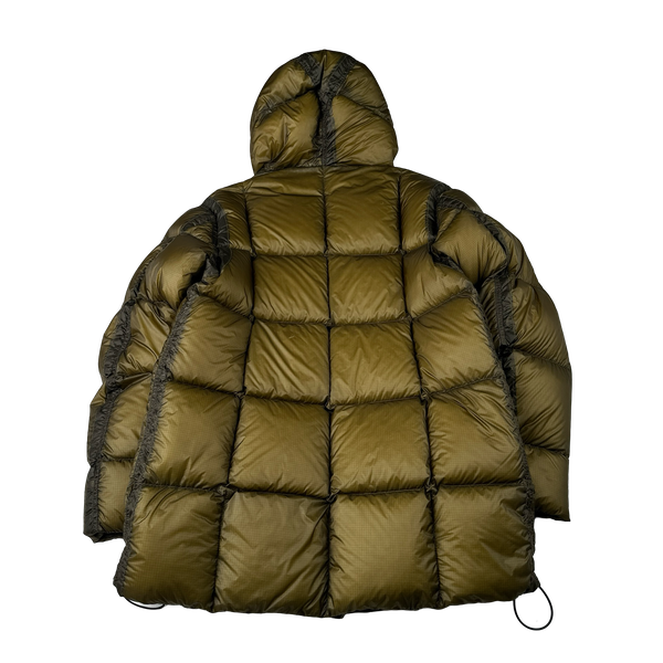 CP Company Khaki DD Shell Long Parka Down Puffer - Small