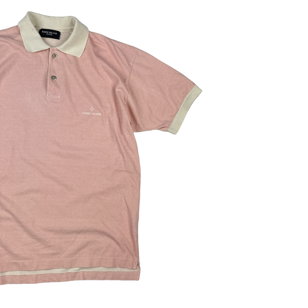 Stone Island Tennis 1980's Vintage Cotton Polo Shirt - L