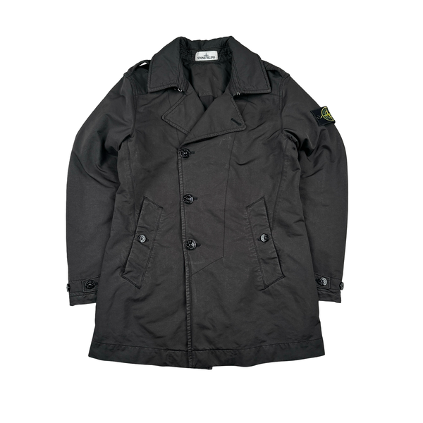 Stone Island 2015 David TC Brown Trench Coat - Small