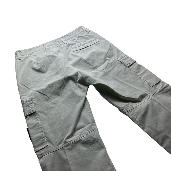 Stone Island White 2022 RE-T Cargo Trousers - 28"