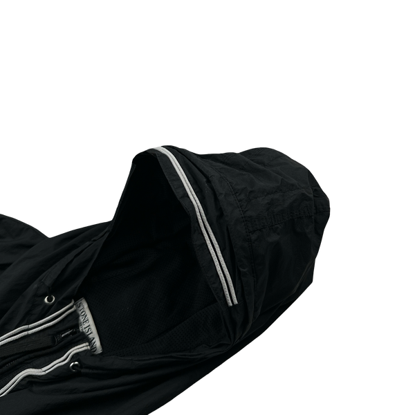 Stone Island 2011 Black Membrana TC Hooded Rain Jacket - Medium