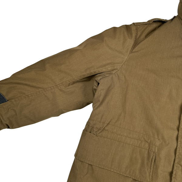 Prada Nylon Brown Kevlar Padded Long Jacket - 3XL