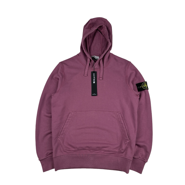 Stone Island 2024 Pink Hooded Sweatshirt - Small
